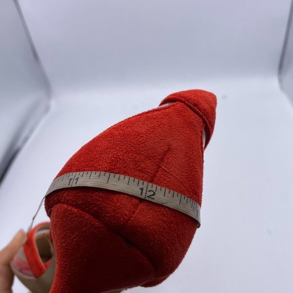 NUYG Pointed Toe Rhinestones Low Kitten Heel PVC Pumps - Picture 8 of 10